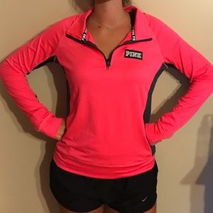 Hot pink PINK sport pullover